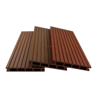 Phong cách hiện đại Ngoài Trời Chống nứt tổng hợp gỗ rỗng decking mịn kết thúc nhựa vật liệu <span class=keywords><strong>composite</strong></span> - Product Image 5