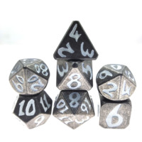 7 pièces ensemble de dés lumineux en métal Dnd pour donjons Dragon jeu de table Logo personnalisé jeu de rôle D20 D12 D10 D8 D6 D4