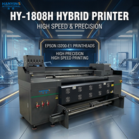 Nouvelle imprimante hybride éco-solvant entièrement automatique de 1,9 m à 4/6/8 têtes pour machine d'impression à plat et en rouleau I3200 pour bannières en vinyle