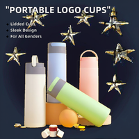 Tasses de voiture portables pour étudiants flux d'eau potable directe conception de couverture simple impression de Logo personnalisable pour hommes femmes étudiants