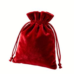 Pochette en coton avec cordon de serrage pour bijoux, logo en relief, sac anti-poussière doux pour emballage de bijoux et cadeaux, vente en gros - Product Image 1