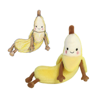 Jouets en peluche banane jaune de dessin animé, amusantes poupées en peluche en forme de fruit, usine de Yangzhou, OEM ODM, cadeaux en peluche personnalisés de haute qualité