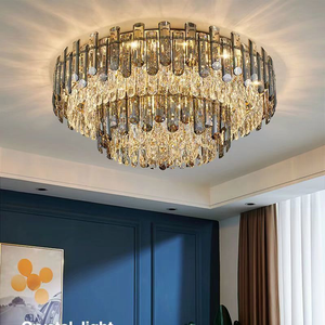 Lampadario Moderno di Lusso in Cristallo <span class=keywords><strong>per</strong></span> Soggiorno, Sala <span class=keywords><strong>da</strong></span> <span class=keywords><strong>Pranzo</strong></span>, Ristorante, Decorazione Domestica, Illuminazione LED <span class=keywords><strong>per</strong></span> Interni - Product Image 2