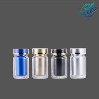 Flacon capsule acrylique personnalisé 40 ml, bouchon double couche, emballage pour comprimés, petit flacon à médicaments, contenant pour compléments alimentaires