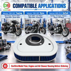 <span class=keywords><strong>Filtre</strong></span> à <span class=keywords><strong>air</strong></span> d'admission pour <span class=keywords><strong>moto</strong></span> 29461-99 HD-1499 compatible avec les Harley Davidson 1999-2007 Road King Glide Ultra Classic - Product Image 2