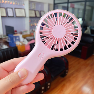 Portable Hand Fan Rechargeable Cooling Mini <b>Usb</b> air Cooler Fan with Phone Holder Adjustable 3 Speed Wind Fans - Product Image 5