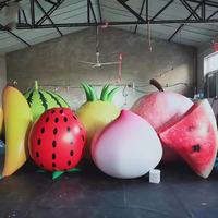 Modèle de ballon gonflable géant publicitaire à fruits Modèle de ballon gonflable à la pastèque pour événements