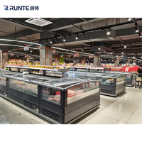 Freezer Pulau dada tampilan kapasitas besar komersial kualitas tinggi desain baru