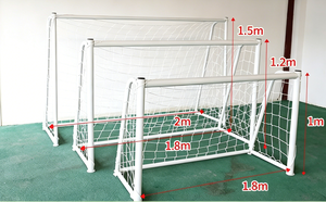 <span class=keywords><strong>Cage</strong></span> <span class=keywords><strong>de</strong></span> football et mini-buts en métal durables et personnalisables - Buts <span class=keywords><strong>de</strong></span> football blancs pour l'entraînement en extérieur - Product Image 3