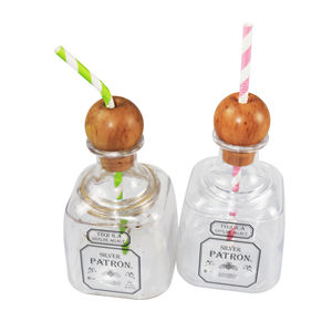 Botella de Plástico para Beber de 375 ml con Logotipo Personalizado, la Más Vendida, con Pajita, para Tequila, para Francia, Max & Jack's Kulmbacher - Product Image 2