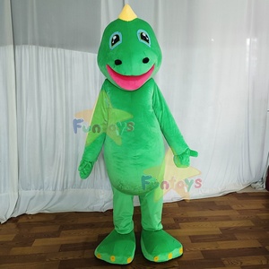 Funtoys Customized Adult Green <strong>Dinosaur</strong> Mascot <strong>Costume</strong> Monster Crocodile Plush Fursuit Christmas Fancy Dress Halloween - Product Image 1