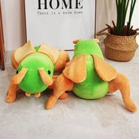 Poupée en peluche de dessin animé sauterelle porte-clés en tissu doux et confortable et sac à dos accessoire mignon en cadeau de grandes et petites tailles