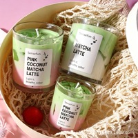 Kreative Gelee-Wachs Matcha Latte Kaffeetassen-Kerze Atmosphärische Dekoration Geschenk Fabrik Maßgefertigte Duftkerzen