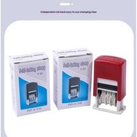 302A Tampon dateur réglable à encre rétractable, en plastique, style japonais et coréen, pour carnet, cadeau, dateur à retour de date