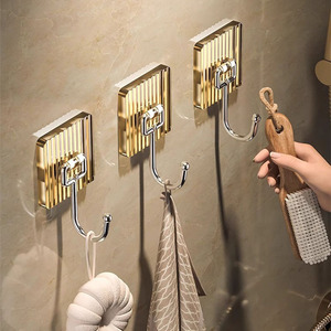 20kg mang Acrylic mạnh mẽ dính Punch miễn phí móc treo tường móc nhà bếp phòng tắm khăn móc trong suốt - Product Image 5