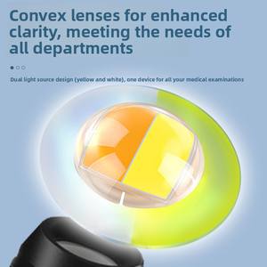 Stylo-lampe <span class=keywords><strong>LED</strong></span> rechargeable USB-C ultra-mince avec double source lumineuse jaune et blanche, règle graduée, <span class=keywords><strong>pour</strong></span> examen médical (oreille, nez, gorge, bouche) - Product Image 4