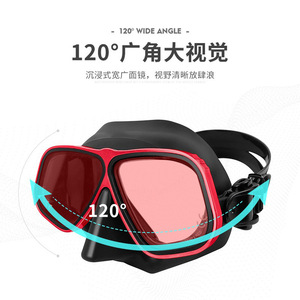 Apollo Diving Mask Two Windows Tempered Glass Anti Fog Silicone Skirt Adult Freediving Mask - Product Image 4