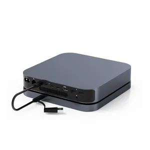 모조리 mac 미니 스테이션-MC25 맥 미니 허브 애플 M1 하드 드라이브 인클로저 Sata 포트 HDD 인클로저 맥 미니 도킹 스테이션