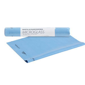 Chiffon en microfibre ultra-fine Microglass bleu 60x40 cm, pré-coupé, pour le nettoyage - Product Image 1