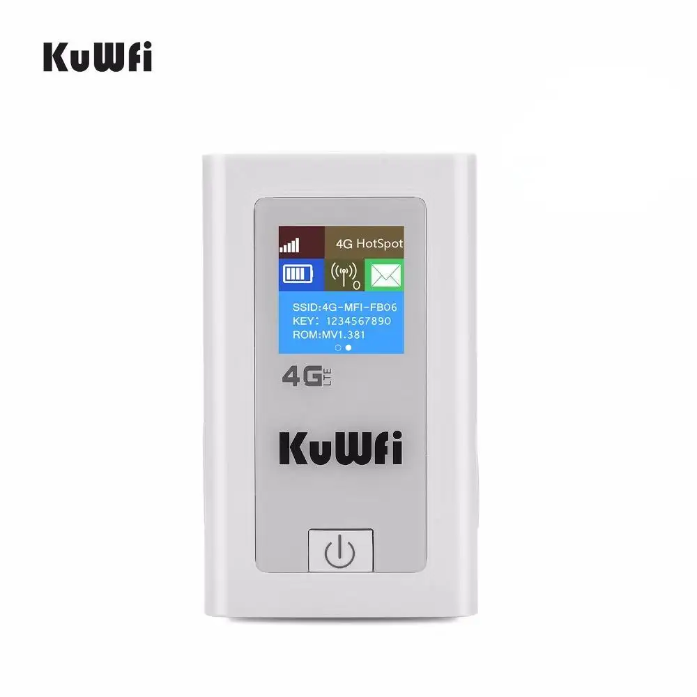 High Quality KuWFi Universal Sim Card Wireless Wifi Router Mini Portable Mobile 4g Lte Hotspot Router For Travel Outdoor