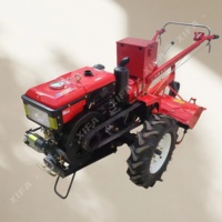 Motoculteur portatif pour l'agriculture, 18 CV, mini, 2 roues motrices, moteur diesel, nouvelle motoculteur haute productivité à transmission par engrenages
