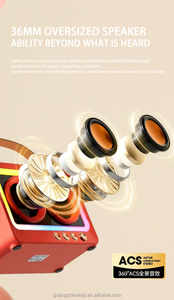 2025 Hợp Thời Trang RGB Flash Kép Horn Bt Loa 360 Surround Hệ Thống Âm Thanh Tiếng Ồn Hủy Bỏ TF Thẻ Hifi Cho Nhà Nhựa Đồng Hồ - Product Image 5