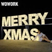 WOWORK hotsale personnalisé sst doré miroir bébé numéro lettre table avec plateau en verre pour anniversaire mariage fête décoration