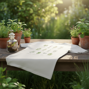 T-Shirt Unisex in Cotone con Stampa Digitale di Erbe e Piante Medicinali, Manica Corta, Collo Rotondo, per Adulti, Promozionale - Product Image 3