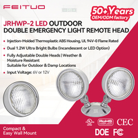 FEUTUO Lampe d'extérieur fiable à double télécommande, option LED ou incandescente, avec ABS ignifuge pour éclairage d'urgence