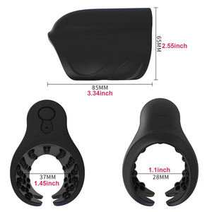 पुरुषों के लिए पुरुष सेक्स खिलौने-पुरुष मास्टरबेटर लिंग प्रशिक्षण वाइब्रेटर, कंपन सेक्स टॉय ग्लान्स ट्रेनर उत्तेजक - Product Image 5