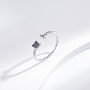 wholesale plata 925 sterling Silver heart butterfly open <b>ring</b> stackable shell stone designer <b>dainty</b> summer everyday girls <b>rings</b> - Product Image 5