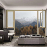 Fenêtres à battants modernes en alliage d'aluminium de qualité supérieure, insonorisées et isolantes pour salle de bain, chambre, salon, villa - Garantie 5 ans