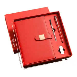 2023 fashion notebook box gift set with pen High-end Business Office Notepad Enterprise Annual Meeting A5 Business Notebook Gift