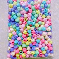 Perles Acryliques en Gros 500g, Grandes Perles à Trou Chaudement Vendues pour Décoration de Salon et Cheveux d'Enfants
