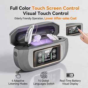Prothèses auditives numériques RIC personnalisées OEM 32 canaux BT Smart Touch Case 140H Power Rechargeable Prothèses auditives pour Senior Business Pro - Product Image 4