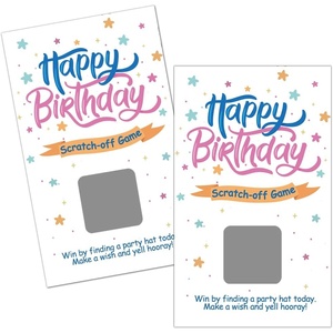Cartes <span class=keywords><strong>à</strong></span> gratter pour fête d'<span class=keywords><strong>anniversaire</strong></span> adulte, jeu de fête, tirage au sort spécial, billets de loterie, fournitures de fête d'<span class=keywords><strong>anniversaire</strong></span> - Product Image 1