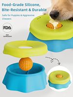 Gamelle anti-étouffement à alimentation lente pour chien avec boule roulante pour chiens de petite, moyenne et grande taille