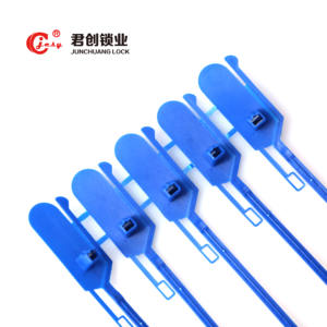 Sello <span class=keywords><strong>de</strong></span> Seguridad <span class=keywords><strong>de</strong></span> Plástico Ajustable JCPS106, Venta <span class=keywords><strong>al</strong></span> por Mayor <span class=keywords><strong>de</strong></span> Fábrica, Precio Bajo, Ecológico, con Logotipo Personalizado, Etiqueta <span class=keywords><strong>de</strong></span> Seguridad Autoblocante - Product Image 1