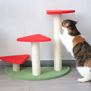 수박 고양이 긁는 매트 천연 사이잘삼 고양이 스크래치 매트 바닥 긁힘 패드 깔개