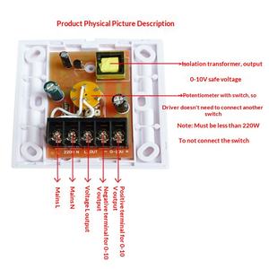 Interrupteur <span class=keywords><strong>variateur</strong></span> LED progressif 0-10V 0-V, alimentation passive, réglage à 1 bouton - Product Image 4