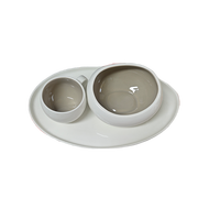 Ensemble d'assiettes et de bols en porcelaine pour servir des nouilles, du riz, des salades et des plats principaux