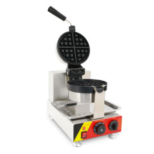 Piastra per Waffle Commerciale Monocilindrica in Acciaio Inox con Rivestimento Antiaderente, Temperatura Regolabile e Timer per Colazione e <span class=keywords><strong>Snack</strong></span> - Product Image 4