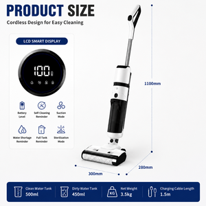 <span class=keywords><strong>Aspirateur</strong></span> et serpillière <span class=keywords><strong>sans</strong></span> <span class=keywords><strong>fil</strong></span> pour maison intelligente, nettoyeur <span class=keywords><strong>de</strong></span> sols à batterie pour un nettoyage domestique tout-en-un - Product Image 6