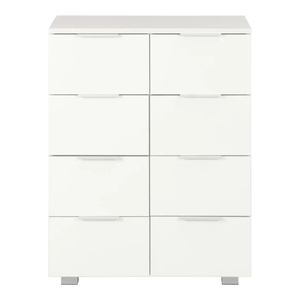 <span class=keywords><strong>En</strong></span> promotion : <span class=keywords><strong>Commode</strong></span> de rangement blanche minimaliste moderne pour chambre et salon, 8 tiroirs - Product Image 6