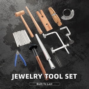 Kit d'outils de bijouterie en bois DIY avec 10 pièces pour la fabrication de bijoux, outil de dorure, design artisanal - Product Image 2