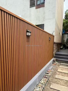 Clôture de jardin privée en composite bois-plastique (WPC) de 6 pieds, en alliage d'aluminium, écologique, résistante au vent, à faible entretien et stable - Product Image 3