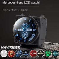 Stopwatch Mobil Untuk Benz C/E/S/G/CLS/ W205 W463 W219 W222 W213 NTG 5.0/5.5 Jam Pintar Interior Kompas Tengah Waktu Elektronik