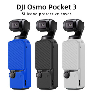 Étui de protection en <span class=keywords><strong>silicone</strong></span> lavable anti-chute et anti-rayures pour caméra d'<span class=keywords><strong>action</strong></span> DJI Osmo Pocket 3, coque en caoutchouc - Product Image 2
