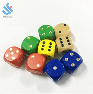 YF-L0206 High Quality 40mm 6-Sided Wooden <strong>Cube</strong> Cheap Customizable Sexy Dice <strong>Game</strong> with <strong>Colorful</strong> Customization Options - Product Image 3