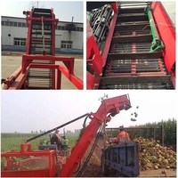 Récolteuse de pommes de terre à chargement automatique Récolteuse de pommes de terre combinée tractée par tracteur